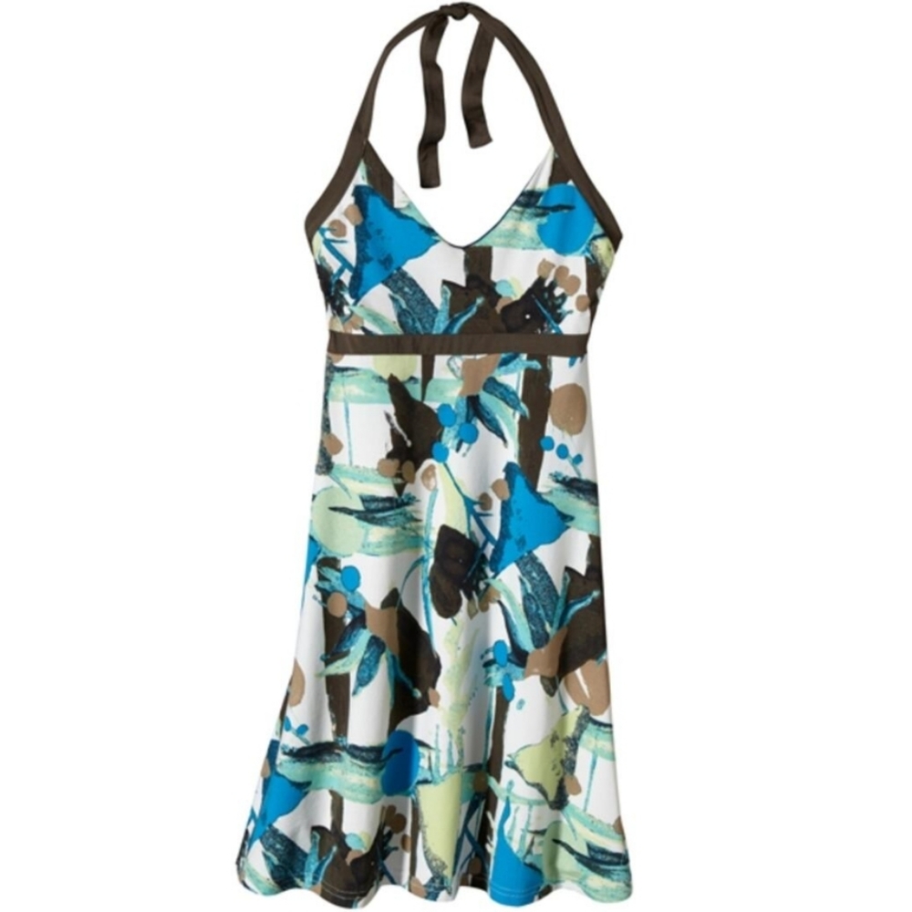 Patagonia Womans Iliana Teal Halter Dress in Medium